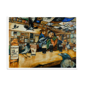 Pancho and Lefty in Greens (After Dusk)